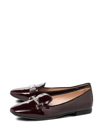 Pre-owned Tod's Vintage  Patent-leather Loafers