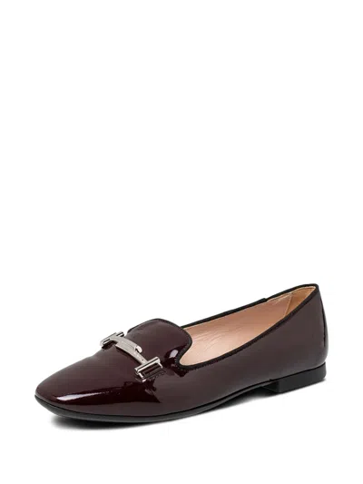 Pre-owned Tod's Vintage  Patent-leather Loafers