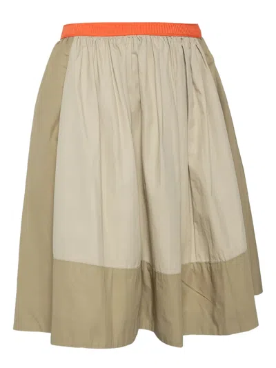 Pre-owned Chloé Panelled Mini Skirt In Neutral