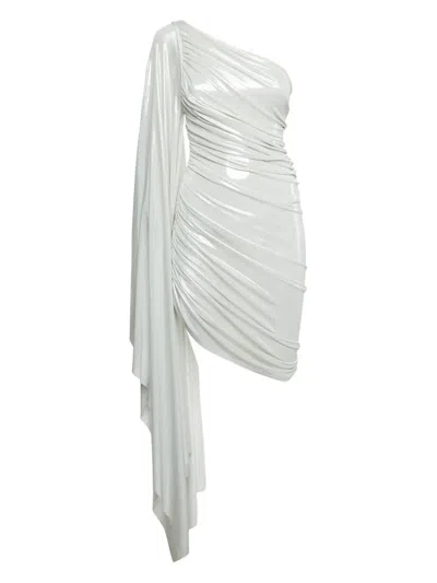 Pre-owned Norma Kamali Vintage  Draped One-shoulder Mini Dress