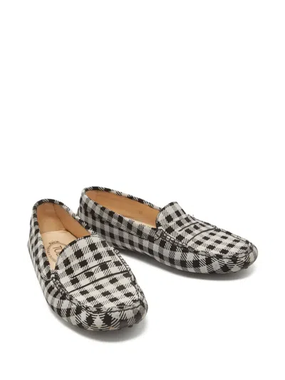 Pre-owned Tod's Vintage Leather Loafers In Black