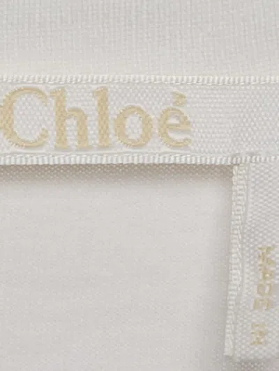 Pre-owned Chloé Cotton T-shirt In White