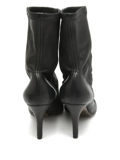 Pre-owned Dolce & Gabbana 110mm Leather Ankle Boots