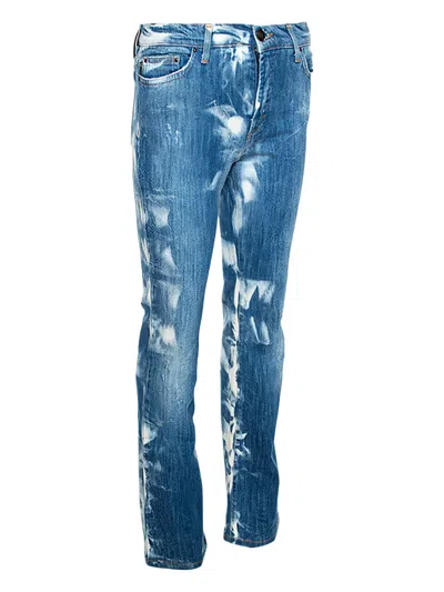 Pre-owned Just Cavalli Vintage  Distressed Jeans In Blue
