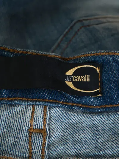 Pre-owned Just Cavalli Vintage  Distressed Jeans In Blue