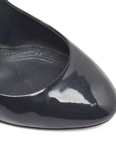 Pre-owned Dolce & Gabbana 105mm Patent-leather Pumps In Gray