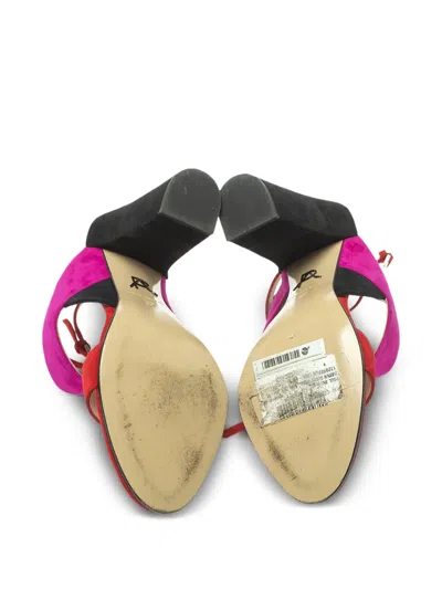 Pre-owned Paul Andrew  120mm Xiamen Block-heel Colourblock Sandals