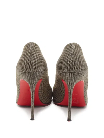 Pre-owned Christian Louboutin 105mm Lurex Pumps