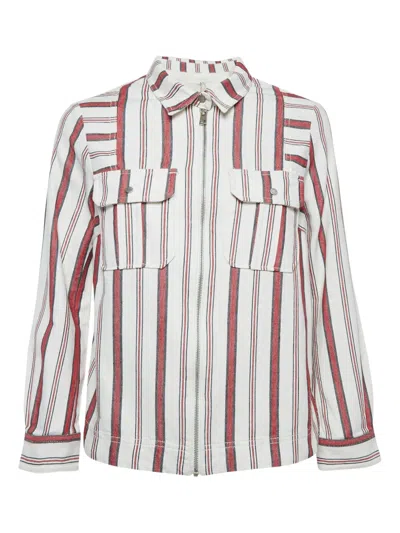 Pre-owned Zadig & Voltaire  Tach Raye Striped Zip-up Jacket