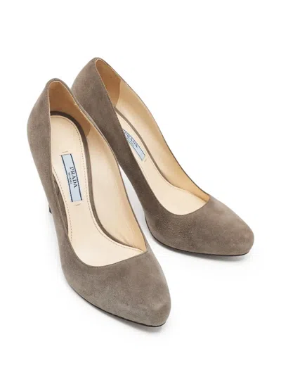 Pre-owned Prada 120mm Suede Pointed-toe Pumps