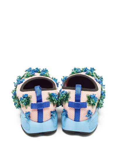 Pre-owned Dior Sequin-embellished Sneakers In Pink