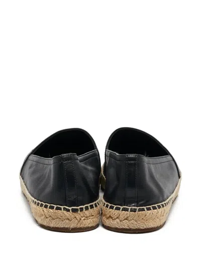 Pre-owned Burberry Tabitha Espadrilles In Black