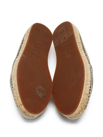 Pre-owned Burberry Tabitha Espadrilles In Black