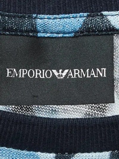 Pre-owned Emporio Armani Zigzag-print Linen Top