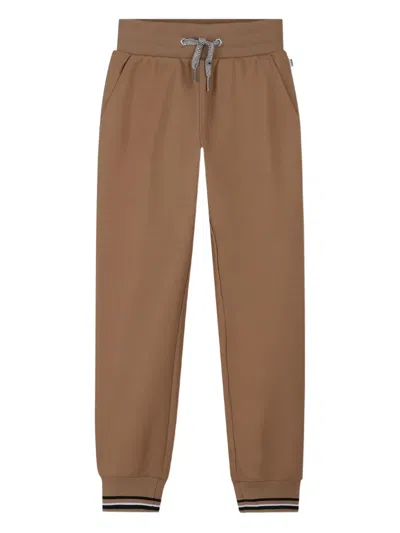 Bosswear Hooded Zip-up Tracksuit Set In Brown