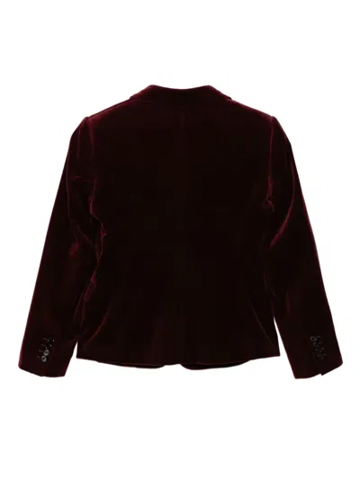Pre-owned Celine Velvet Blazer In Red