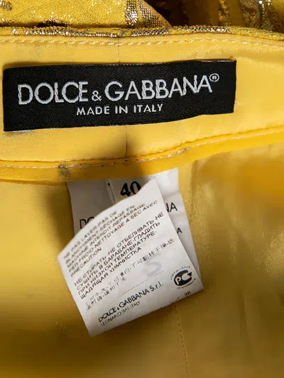 Pre-owned Dolce & Gabbana Lurex Trousers