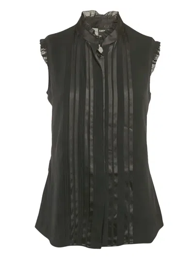 Pre-owned Emporio Armani Pleated Sleeveless Blouse