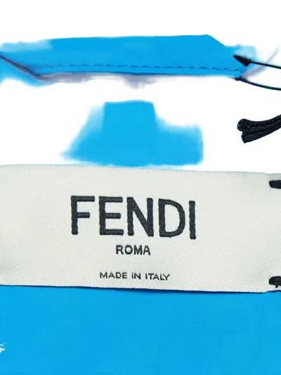 Pre-owned Fendi Two-tone Ski Jacket In Blue