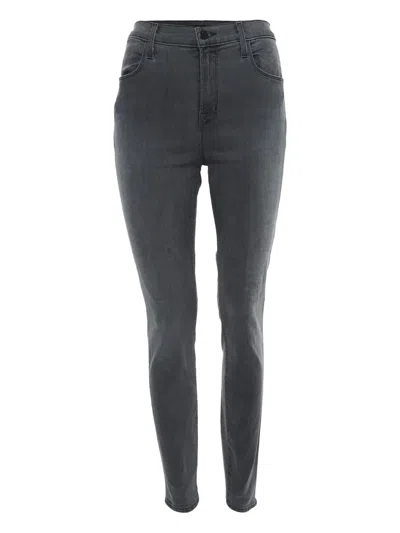 Pre-owned J Brand  High-rise Jeans In Gray