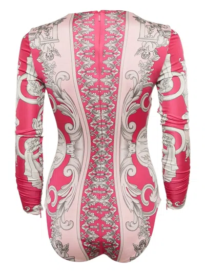 Pre-owned Versace Barocco-print Bodysuit