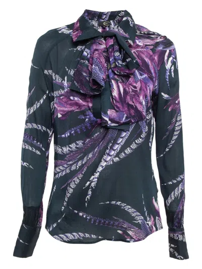 Pre-owned Just Cavalli Vintage  Floral Blouse