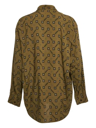 Pre-owned Balenciaga Geometric-print Shirt