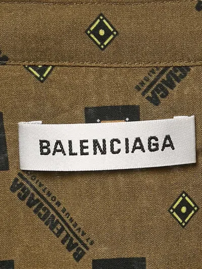 Pre-owned Balenciaga Geometric-print Shirt