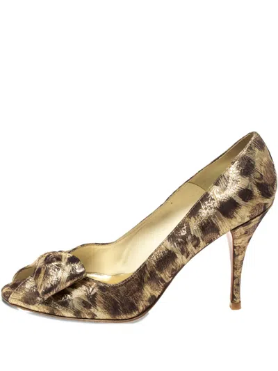 Pre-owned Stuart Weitzman Leopard-print Heeled Pumps