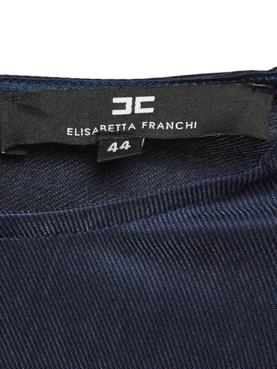 Pre-owned Elisabetta Franchi Long-sleeved Maxi Dress