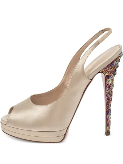 Pre-owned Casadei Vintage Slingback Heeled Sandals