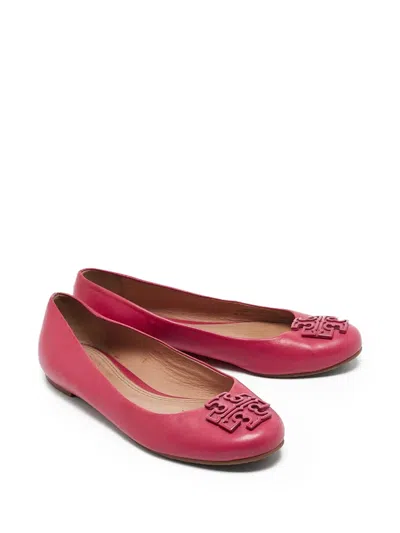 Pre-owned Tory Burch  Leather Ballet Flats
