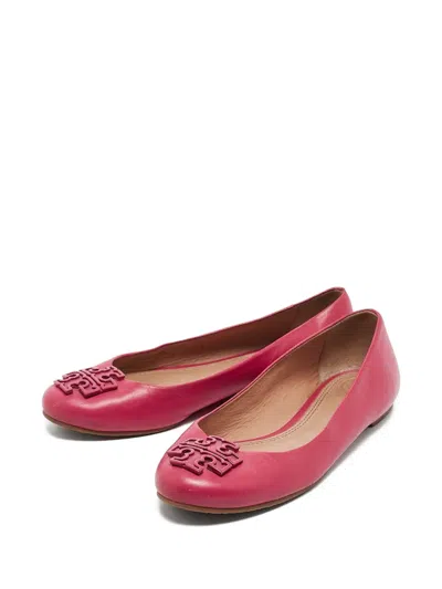 Pre-owned Tory Burch  Leather Ballet Flats