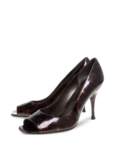 Pre-owned Stuart Weitzman  100mm Tortoiseshell Open-toe Sandals