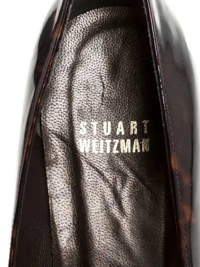 Pre-owned Stuart Weitzman  100mm Tortoiseshell Open-toe Sandals