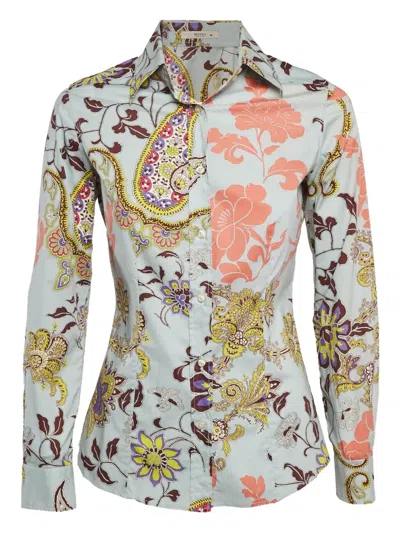 Pre-owned Etro Paisley-print Long-sleeved Shirt
