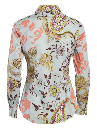 Pre-owned Etro Paisley-print Long-sleeved Shirt