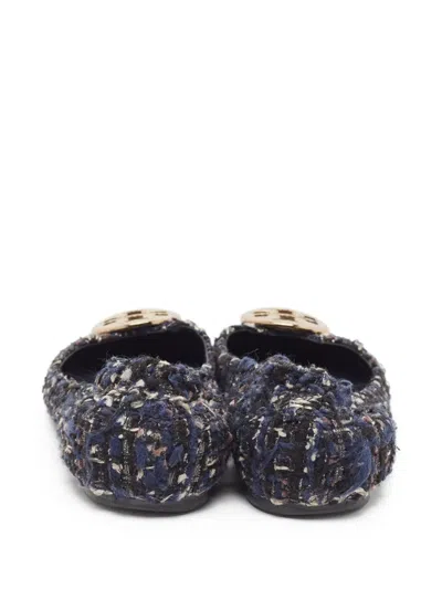 Pre-owned Tory Burch  Serena 2 Tweed Ballet Flats