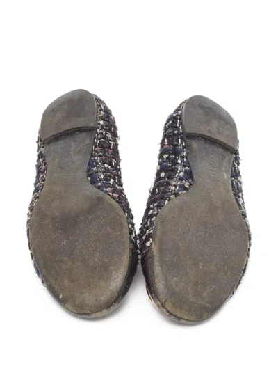 Pre-owned Tory Burch  Serena 2 Tweed Ballet Flats