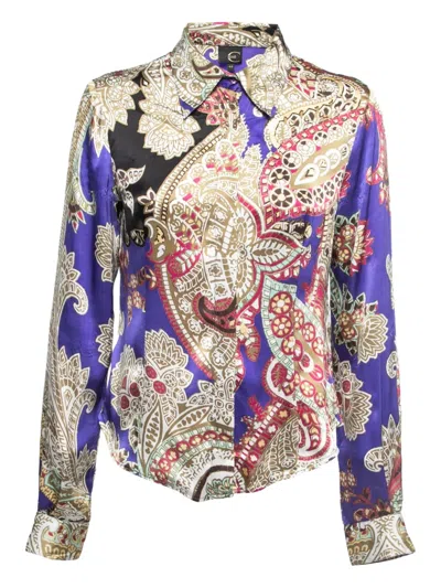 Pre-owned Just Cavalli Vintage  Paisley-print Shirt