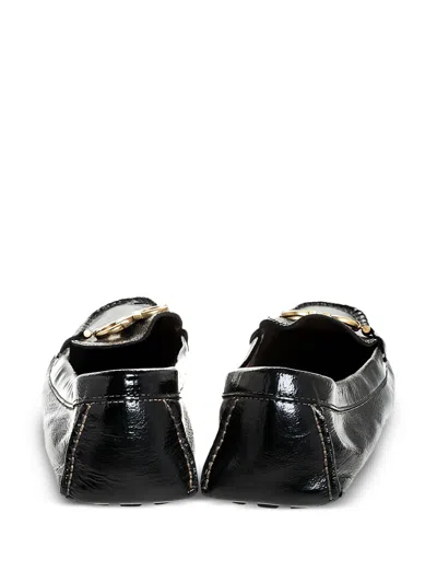 Pre-owned Ferragamo Gancini Loafers In Black