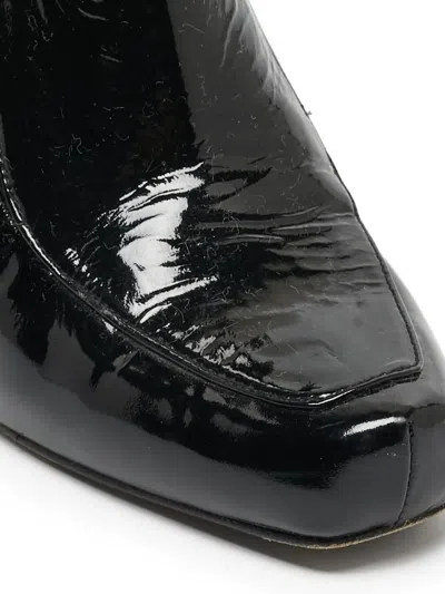 Pre-owned Stuart Weitzman  125mm Patent Leather Platform Pumps In Black