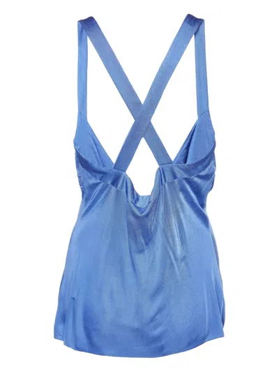 Pre-owned Versace Rear Criss-cross Straps Top