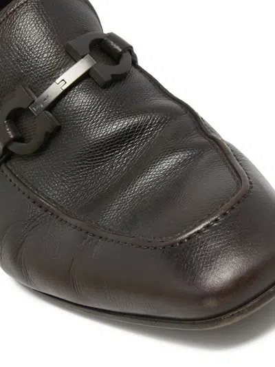Pre-owned Ferragamo Gancini-bit Loafers
