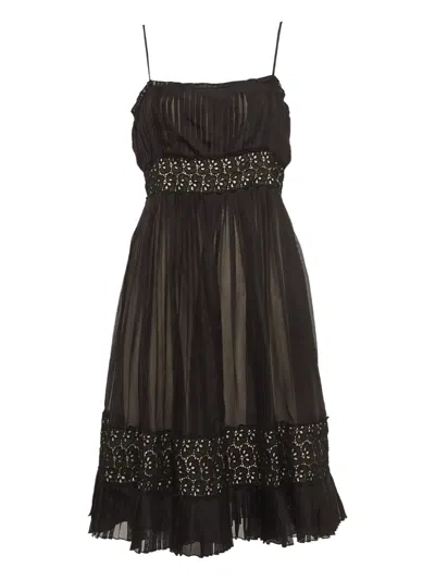 Pre-owned Sportmax Vintage  Pleated Mini Dress