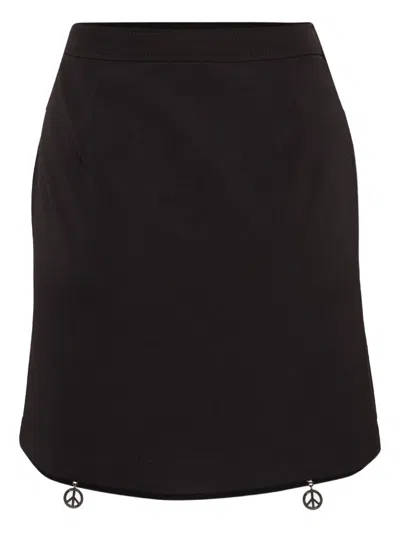 Pre-owned Moschino Denim Zip-detail Skirt