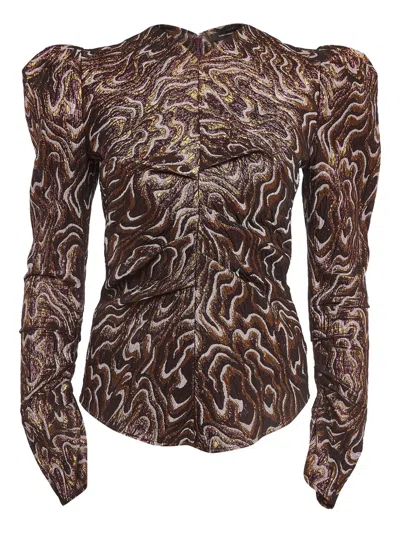 Pre-owned Isabel Marant Vintage Patterned-jacquard Top