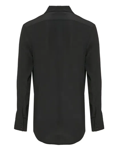 Pre-owned Stella Mccartney Floral-embroidered Shirt In Black