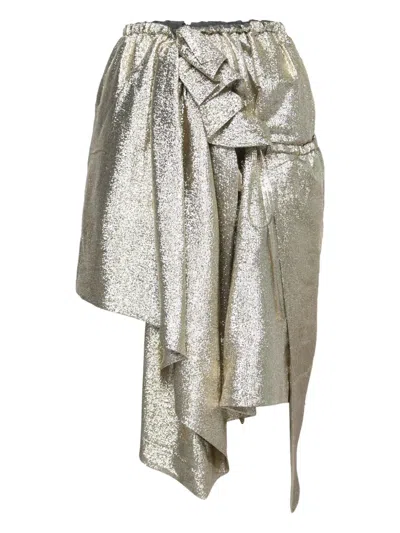 Pre-owned Stella Mccartney Brynn Skirt In Gold