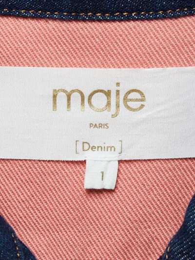Pre-owned Maje Colour-block Denim Shirt Dress